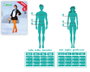 Costume Pingouin Adulte Femme Taille M-L - Costume 3 Pièces avec Capuche, Robe et Pantalon en Polyester Multicolor pour Carnaval ou Fête Déguisée