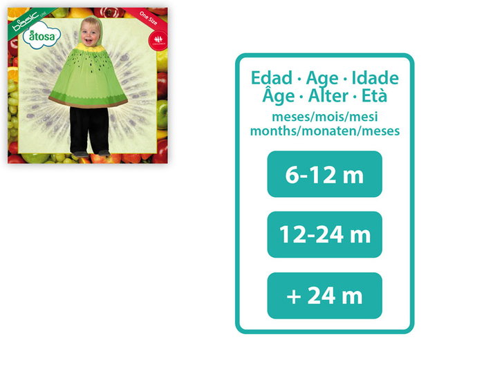 Déguisement Kiwi Bébé Vert - Costume de Carnaval Original Unisexe en Polyester - Pour Fêtes et Événements