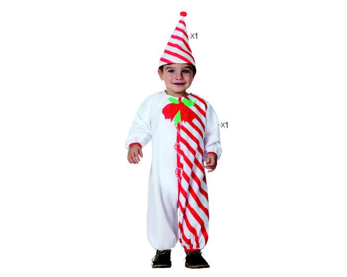 BigBuy Carnival Déguisement Sucre d'Orge pour Bébé - Blanc (6-12 mois) moving