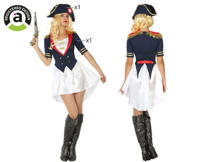 Déguisement Napoléon Femme Adulte Taille XL - Costume Histoire Carnaval Déguisement Napoléon Femme Adulte Taille XL - Costume Histoire Carnaval