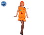 Déguisement Bottle de Butane pour Femme Adulte Taille M-L - Robe de Fête en Polyester Orange