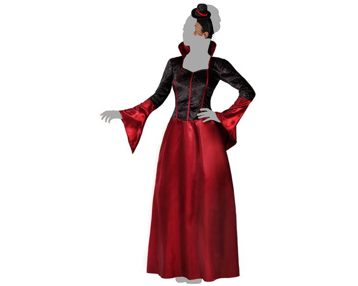 Costume de Vampiresse Femme Rouge Bordeaux