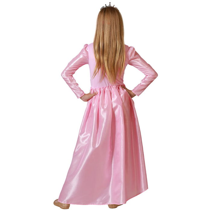 Déguisement Princesse Rose avec Motifs Papillons pour Fille Enfant - 5-6 Ans - Costume de Fête 2 Pièces en Polyester
