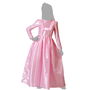 Déguisement Princesse Rose avec Motifs Papillons pour Fille Enfant - 5-6 Ans - Costume de Fête 2 Pièces en Polyester