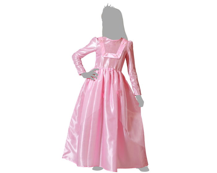 Fantasía Disfraz Princesa Rose et Papillons, Ensemble 2 Pièces pour Enfant Fille 3-4 Ans