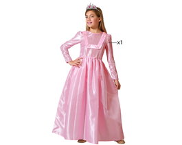 Fantasía Disfraz Princesa Rose et Papillons, Ensemble 2 Pièces pour Enfant Fille 3-4 Ans