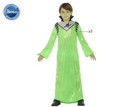 Th3 Party Déguisement Alien vert en tunique pour enfant, 5-6 Ans