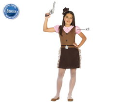 Th3 Party Déguisement Cow-girl pour Enfant - Robe 3-4 Ans