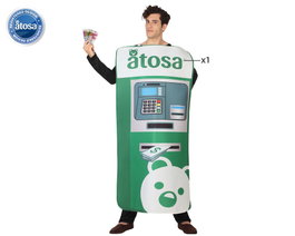 Atosa Déguisement Caissier Homme Adulte - Vert Taille M-L