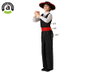 Déguisement Andalou Enfant 3-4 Ans - Flamenco Feria - Chemise Gilet Ceinture Pantalon