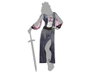 Atosa Disfraz Reina Medieval Mujer Adulto Metalizado Gris XS-S