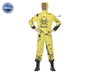 Déguisement Halloween Homme Adulte de Singe Épidémie, Taille M-L, Jaune, en Polyester