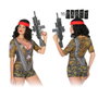 Th3 Party T-shirt Militaire Femme Vert XS/S