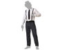 Atosa Déguisement Gangster Homme Adulte - Costume Noir XS-S