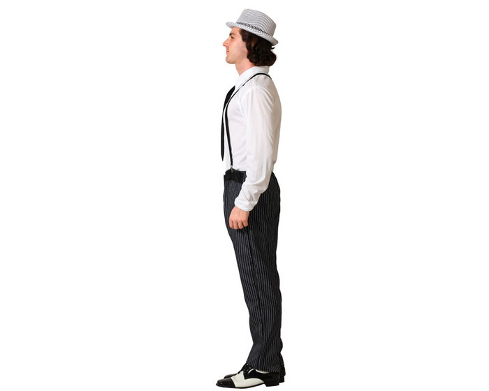 Atosa Déguisement Gangster Homme Adulte - Costume Noir XS-S Atosa Déguisement Gangster Homme Adulte - Costume Noir XS-S