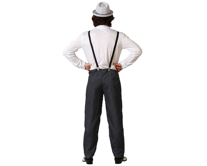 Atosa Déguisement Gangster Homme Adulte - Costume Noir XS-S Atosa Déguisement Gangster Homme Adulte - Costume Noir XS-S