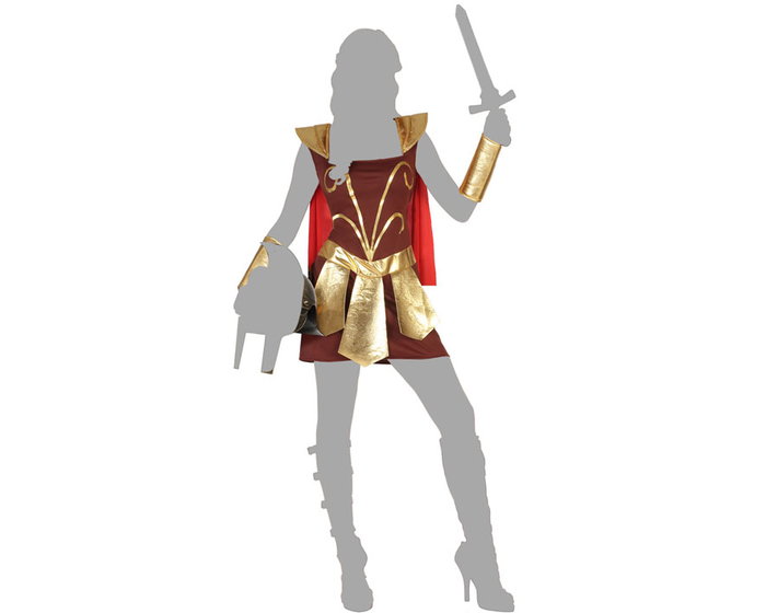 Atosa Déguisement Gladiatrice Femme Adulte Marron Atosa Déguisement Gladiatrice Femme Adulte Marron