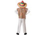 Déguisement Mexicain pour Garçon Enfant - Costume 2 Pièces (Poncho et Pantalon) - Taille 3-4 Ans - Multicolore - Polyester