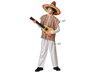 Déguisement Mexicain pour Garçon Enfant - Costume 2 Pièces (Poncho et Pantalon) - Taille 3-4 Ans - Multicolore - Polyester
