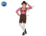 Atosa Déguisement Allemand Enfant 3 Pièces en Velours Polyester Marron pour Octobre 7-9 Ans - Composé de Pantalon, Chemise et Bretelles