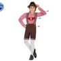 Atosa Déguisement Bavarois Enfant Garçon Velours Marron 7-9 Ans - Costume à 3 Pièces Allemand pour Octoberfest