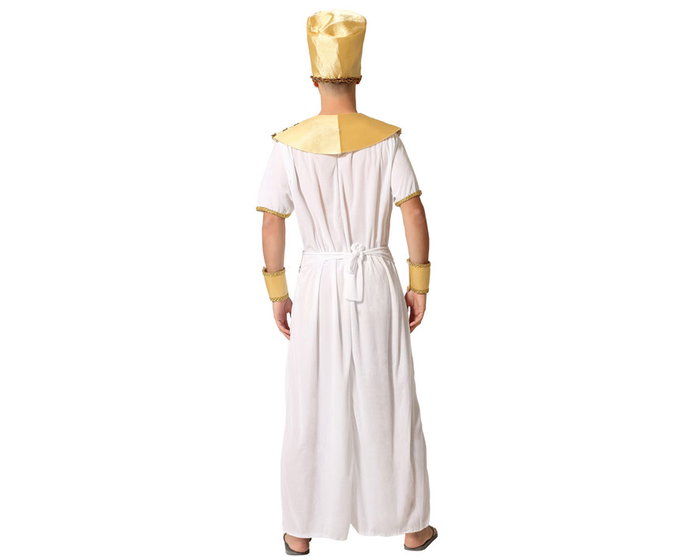 Disfraz - Déguisement Adulte Hombre Égyptien Pharaon Blanc en Polyester pour Carnaval ou Fête - Taille XS-S - Comprend Tunique, Tocado, Ceinture et Bracelets Disfraz - Déguisement Adulte Hombre Égyptien Pharaon Blanc en Polyester pour Carnaval ou Fête - Taille XS-S - Comprend Tunique, Tocado, Ceinture et Bracelets