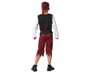Déguisement Pirate Rouge et Noir Enfant 5-6 Ans