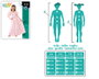 Déguisement Princesse Rose Fille 7-9 Ans avec Robe Fantaisie Carnaval