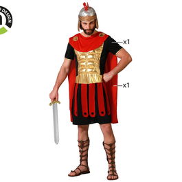 Costume de Légionnaire Romain pour Homme Adulte Taille XS-S, Composé de Tunique et Cape, en Polyester