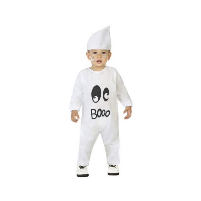 BigBuy Carnival Déguisement Fantôme Bébé Blanc (2 Pièces)