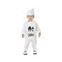 BigBuy Carnival Déguisement Fantôme Bébé Blanc (2 Pièces)