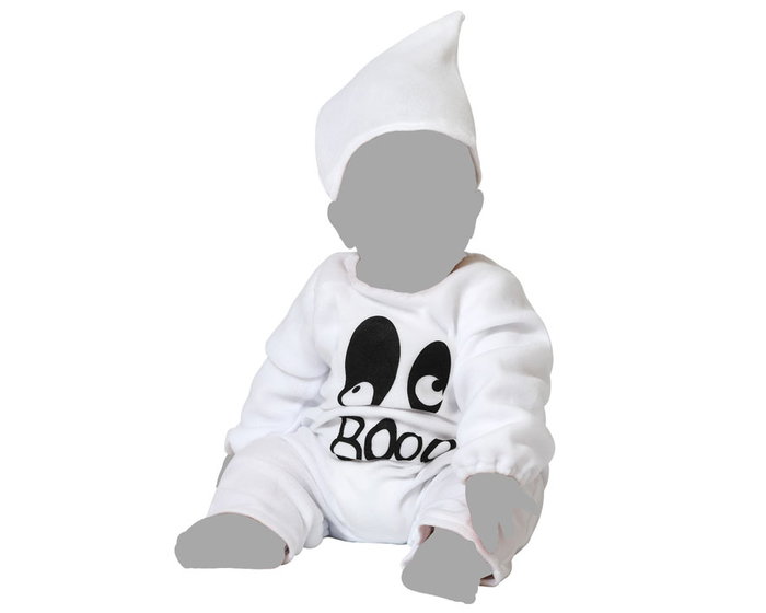 BigBuy Carnival Déguisement Fantôme Bébé Blanc (2 Pièces)