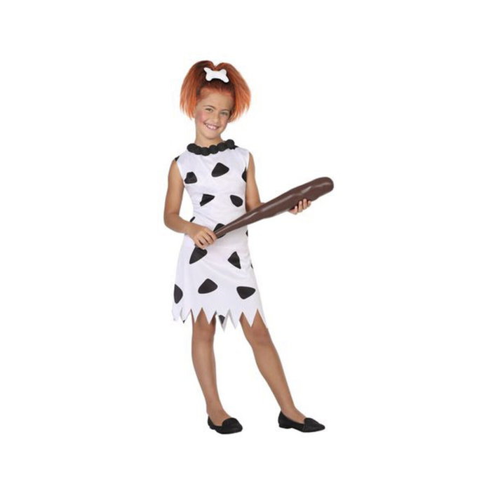 BigBuy Carnival Déguisement Cavernicole pour Fille Blanc (7-9 Ans) de type Robe BigBuy Carnival Déguisement Cavernicole pour Fille Blanc (7-9 Ans) de type Robe