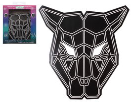 Atosa Masque de toro avec lumières LED, activé par le son, pour fêtes, Halloween et carnaval - Blanc