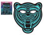 Atosa Masque de tigre LED avec détection de son et lumière pour fête, Halloween, DJ - Bleu (Piles AAA non incluses)