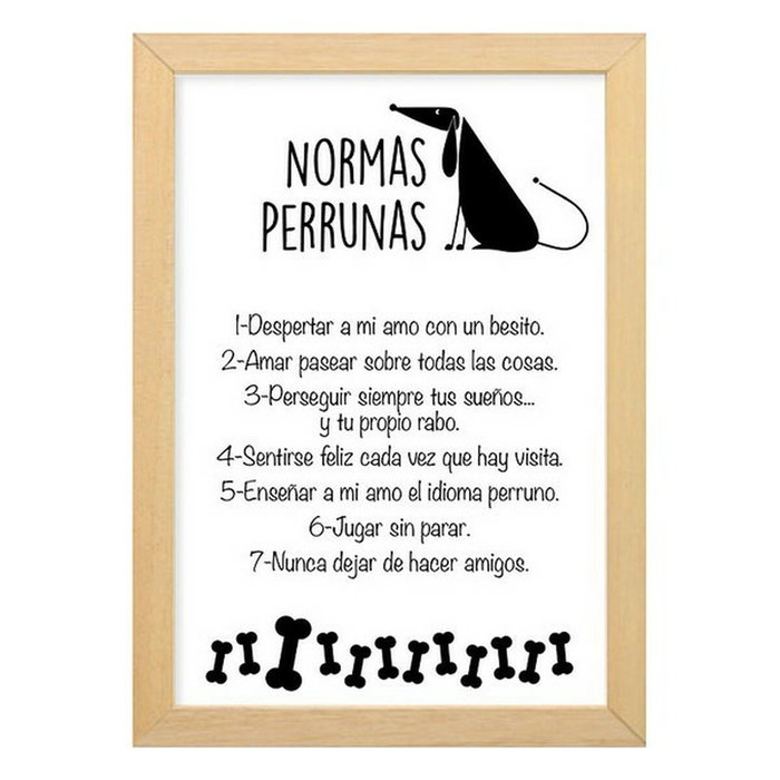 Cadre Décoration Normes Perrunes Blanc 35 x 25 cm Cadre Décoration Normes Perrunes Blanc 35 x 25 cm