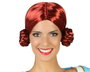 Peluca Tyrolienne Rouge aux Nattes 240 g - Perruque femme adulte pour Oktoberfest et fêtes médiévales