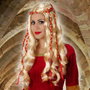 BigBuy Carnival Perruque Blonde Médiévale avec Tresses Rouges
