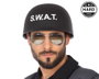 Atosa Casque Rigide Police SWAT Noir Mat
