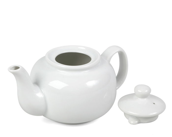 Tetera et Couvre-théière en Céramique 600 mL avec Housse Crochet Gris à Pompon