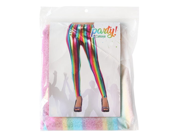 Leggings multicolores psychédéliques pour adultes - Idéaux pour festivals, carnaval et fêtes années 70