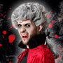 BigBuy Carnival Perruque Halloween Vampire Boucles Grises