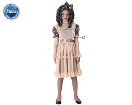 BigBuy Carnival Déguisement pour Enfants Poupée de porcelaine zombie, 3-4 Ans