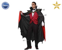 Atosa Costume de Vampire Complet pour Homme avec Cape
