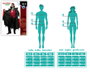 Atosa Costume de Vampire Complet pour Homme avec Cape