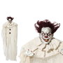 BigBuy Carnival Clown Maléfique Suspendu avec Lumière Beige 130 cm