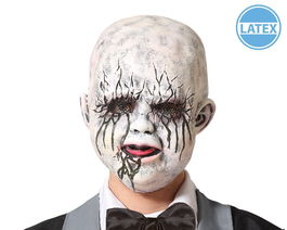 Masque de Bébé Monstrueux avec Fissures et Pleurs Macabres - Masque Effrayant pour Déguisement Halloween, Enfant Zombie ou Esprit Maléfique