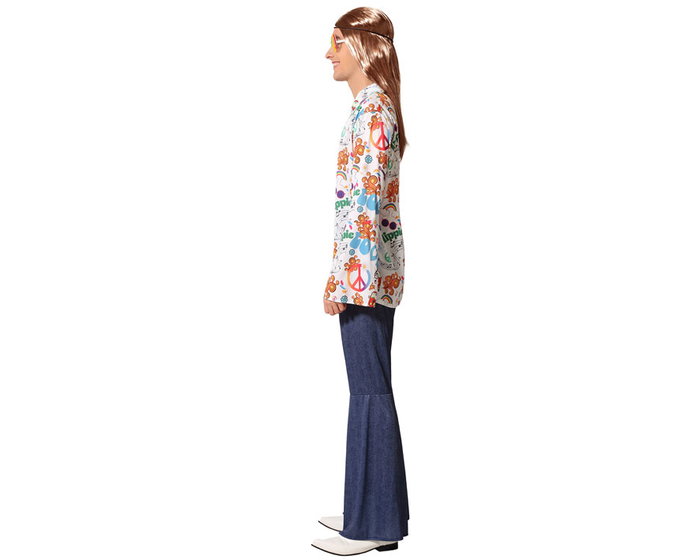 Déguisement Hippie Homme Multicolore Adulte Années 60 Peace And Love Déguisement Hippie Homme Multicolore Adulte Années 60 Peace And Love