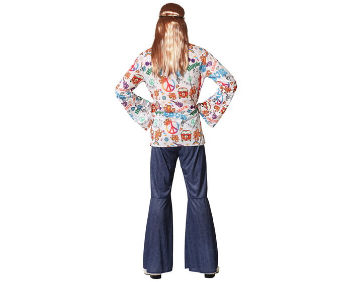 Déguisement Hippie Homme Multicolore Adulte Années 60 Peace And Love Déguisement Hippie Homme Multicolore Adulte Années 60 Peace And Love