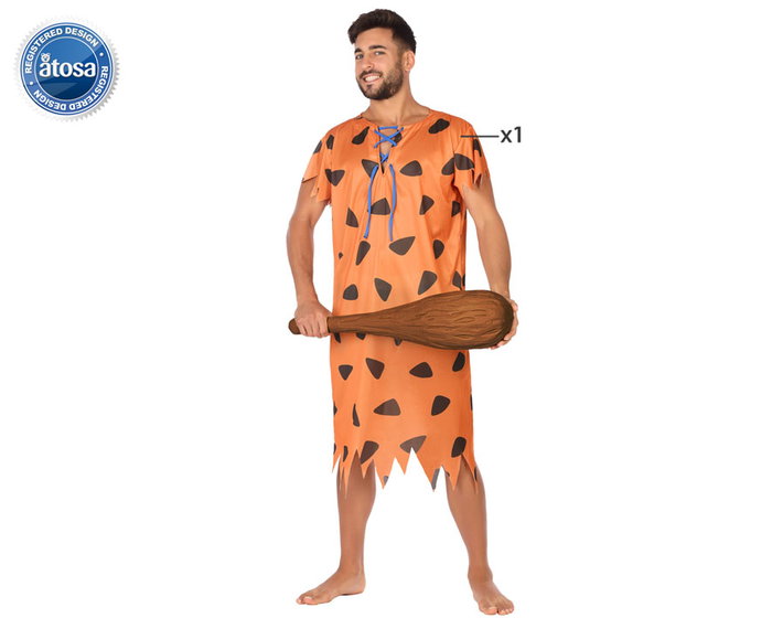 BigBuy Carnival Déguisement Cavernicole Homme Adulte Orange XS-S BigBuy Carnival Déguisement Cavernicole Homme Adulte Orange XS-S